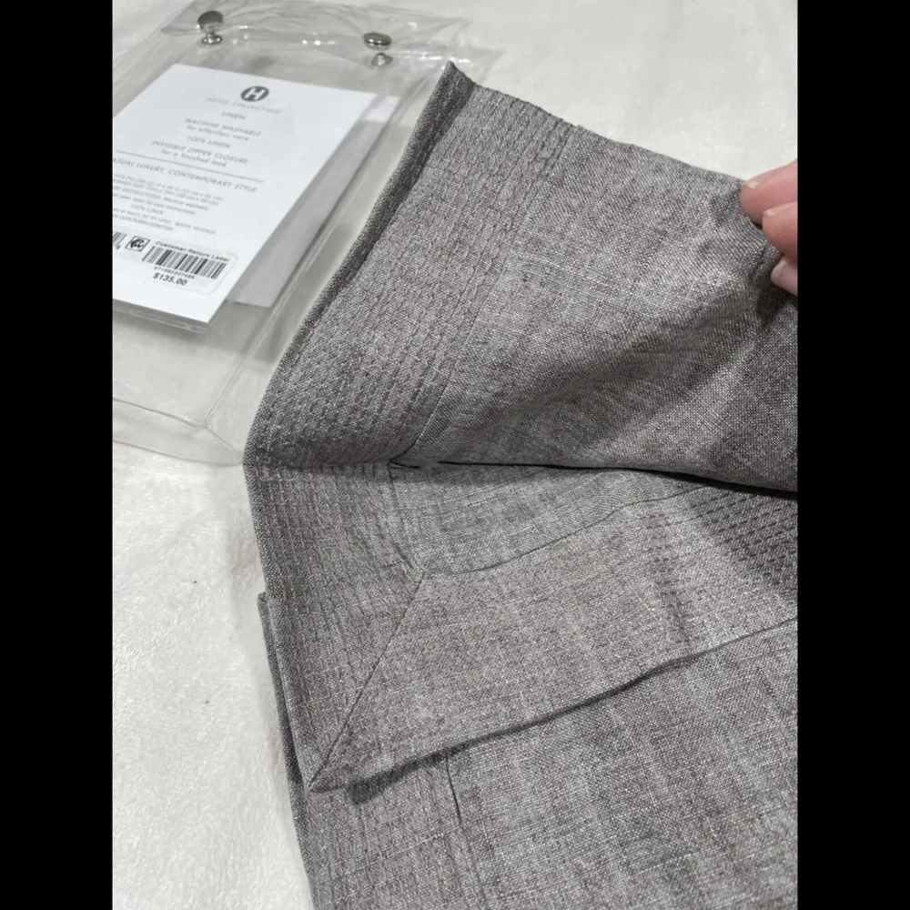 NIB Hotel‎ Collection Linen (1) King Sham Pillow Case in Grey